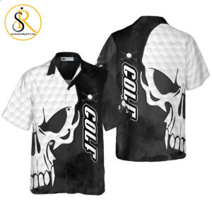 Golf And Skull Hawaiian Shirt Aloha Shirt For Men and Women SeratyArt