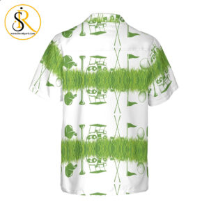 Golf Icon Seamless Pattern Hawaiian Shirt Aloha Shirt For Men and Women SeratyArt