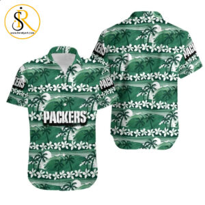 Green Bay Packers Coconut Trees NFL Gift For Fan Hawaiian Shirt Aloha Shirt for Men Women 2 SeratyArt