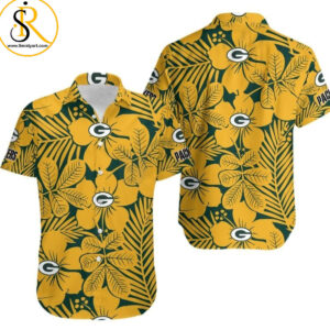 Green Bay Packers Flower Hawaii Shirt for Men Women SeratyArt