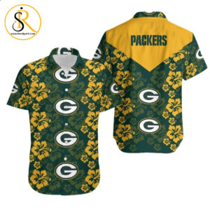 Green Bay Packers Flowers Hawaii Shirt for Men Women SeratyArt