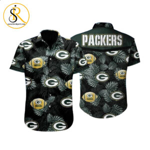 Green bay packers floral Hawaiian Shirt Aloha Shirt for Men Women SeratyArt