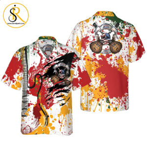 Guitar Live Free Or Die Hawaiian Shirt Aloha Shirt For Men and Women SeratyArt