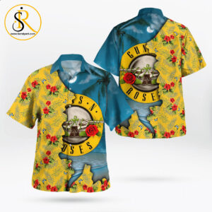 Guns N Roses Tropical Beach Hawaii Shirt Aloha Shirt For Men Women SeratyArt