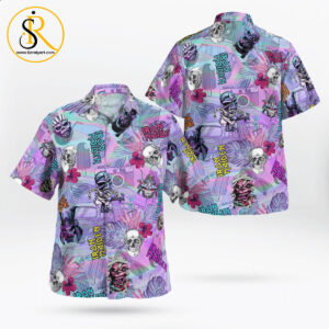 Iron Maiden Skull Hawaiian Shirt Aloha Shirt For Men Women SeratyArt