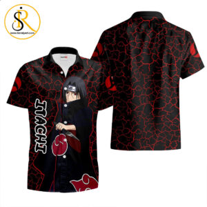 Itachi Uchiha Hawaiian Shirts Custom Anime Merch Clothes for Men Women SeratyArt