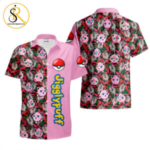 Jigglypuff Hawaiian Shirts Custom Anime Merch Clothes for Men Women SeratyArt