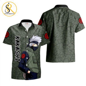 Kakashi Hatake Hawaiian Shirts Custom Anime Merch Clothes for Men Women SeratyArt