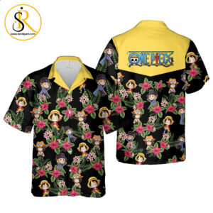 Luffy Sabo Ace Hawaiian Shirt One Piece Anime Shirt for Men Women SeratyArt