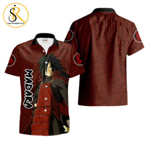 Madara Uchiha Hawaiian Shirts Custom Anime Merch Clothes for Men Women SeratyArt