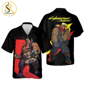 Maine Hawaiian Shirt Cyberpunk Edgerunners Anime Shirt for Men Women SeratyArt