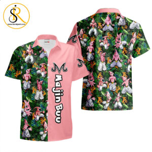 Majin Buu Hawaiian Shirts Custom Anime Merch Clothes for Men Women SeratyArt
