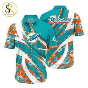 Miami Dolphins NFL Hawaiian Shirt Tropical Pattern New Trend Summer For Sports Football Fans SeratyArt
