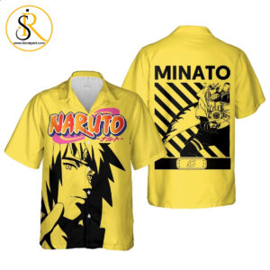 Minato Namikaze Hawaiian Shirt Naruto Anime Shirt for Men Women SeratyArt