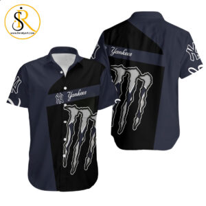 Monster Energy New York Yankees Hawaiian Shirt Aloha Shirt for Men Women SeratyArt