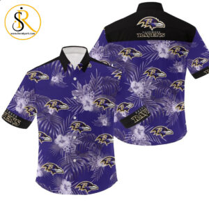 NFL Baltimore Ravens Flowers Gift For Fan Hawaiian Shirt Aloha Shirt for Men Women SeratyArt