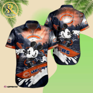 NFL Chicago Bears Hawaiian Shirt Trending Summer Mickey SeratyArt