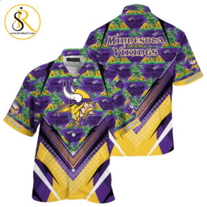 NFL Minnesota Vikings Team Beach Shirt For Sports Vikings Fans Hawaiian Shirt SeratyArt