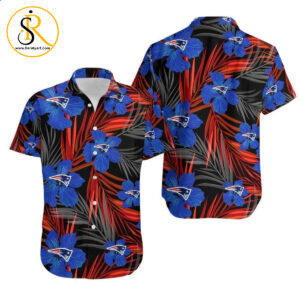 New England Patriots 2 Flower Hawaii Shirt for Men Women SeratyArt