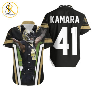 New Orleans Saints Alvin Kamara 41 Legend Hawaiian Shirt Aloha Shirt for Men Women SeratyArt