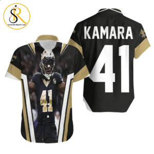 New Orleans Saints Alvin Kamara 41 Legendary Hawaiian Shirt Aloha Shirt for Men Women SeratyArt