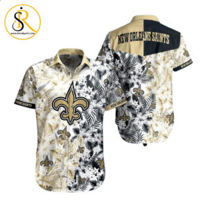 New Orleans Saints NFL Beach Shirt Graphic Floral Pattern Print This Summer Hawaiian Shirt SeratyArt