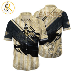 New Orleans Saints NFL Football Hawaiian Shirt Short American Flag Print This Summer Gift For Fans SeratyArt