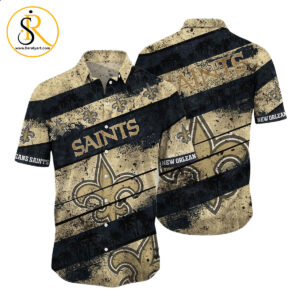 New Orleans Saints NFL Hawaiian Shirt Graphic Tropical Pattern Short Sleeve Summer For Fans SeratyArt