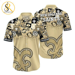 New Orleans Saints NFL Hawaiian Shirt Trends Summer Short Sleeve Button Down Shirt For Sports Fans SeratyArt