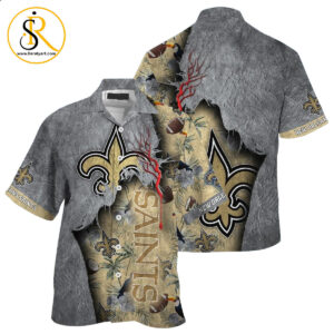 New Orleans Saints NFL Hawaiian Shirt Tropical Print Sumer Gift For Fans SeratyArt