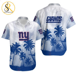 New York Giants Coconut Trees NFL Gift For Fan Hawaiian Shirt Aloha Shirt for Men Women SeratyArt