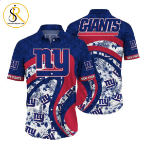 New York Giants NFL Hawaii Shirt Graphic Floral Tropical Pattern This Summer For Fan SeratyArt
