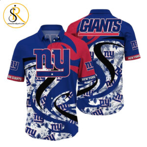 New York Giants NFL Hawaii Shirt Tropical Pattern Graphic This Summer Gift For Fan NFL SeratyArt