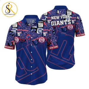 New York Giants NFL Hawaiian Shirt Trends Summer Short Sleeve Button Down Shirt For Sports Fans SeratyArt