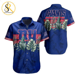 New York Giants NFL Hawaiian Shirt Tropical Pattern Graphic Gift For Fan NFL Enthusiast SeratyArt