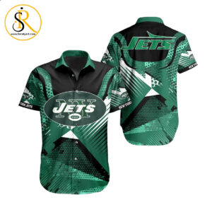 New York Jets NFL Hawaiian Shirt Summer Short Sleeve Button Down Shirt Perfect Gift For Big Fans SeratyArt