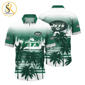 New York Jets NFL Summer Hawaiian Shirt Tropical Pattern Graphic For Sports Enthusiast SeratyArt
