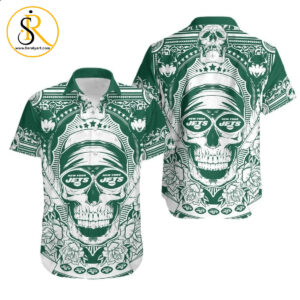 New York Jets Skull NFL Gift For Fan Hawaii Shirt for Men Women SeratyArt