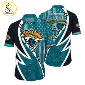 Nfl Jacksonville Jaguars Hawaiian Shirt Graphic American Flag Print This Summer Gift For Fans SeratyArt