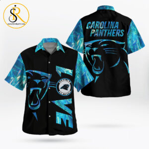 Panth Football Pattern Hologram Hawaii Aloha Shirt For Men Women SeratyArt