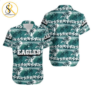 Philadelphia Eagles Coconut Trees NFL Gift For Fan Hawaiian Shirt Aloha Shirt for Men Women and Sh SeratyArt