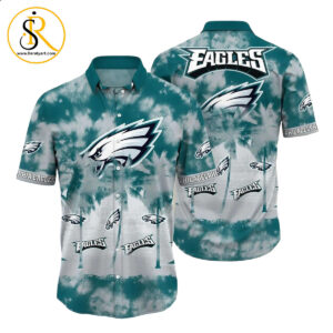 Philadelphia Eagles NFL Hawaiian Shirt Tropical Pattern Graphic Short Sleeve Summer Gift For Fans SeratyArt