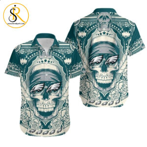 Philadelphia Eagles Skull NFL Gift For Fan Hawaii Shirt for Men Women SeratyArt