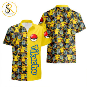 Pikachu Hawaiian Shirts Custom Anime Merch Clothes for Men Women SeratyArt