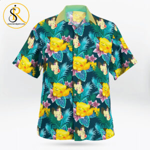 Pikachu On Summer Day Beach Outfits Aloha Shirt For Men Women SeratyArt