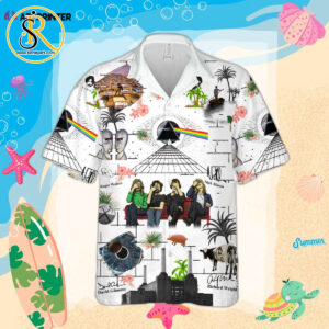 Pink Floyd Merch Music All Over Print Cuban Shirt Premium Hawaiian Shirt SeratyArt