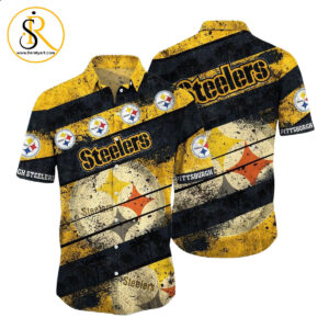 Pittsburgh Steelers NFL Hawaiian Shirt Graphic Tropical Pattern Short Sleeve Summer For Fans SeratyArt