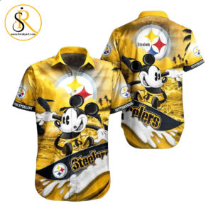 Pittsburgh Steelers NFL Hawaiian Shirt Mickey Graphic 3D Printed Gift For Fans SeratyArt