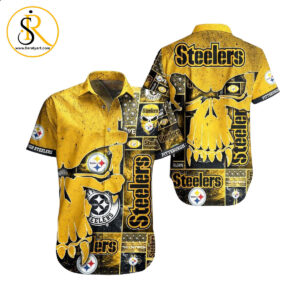 Pittsburgh Steelers NFL Hawaiian Shirt Skull Printed 3D New Trend Summer For Fans SeratyArt
