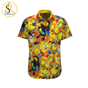 Pokemon Yellow Color Hawaii Shirt Aloha Shirt For Men Women SeratyArt
